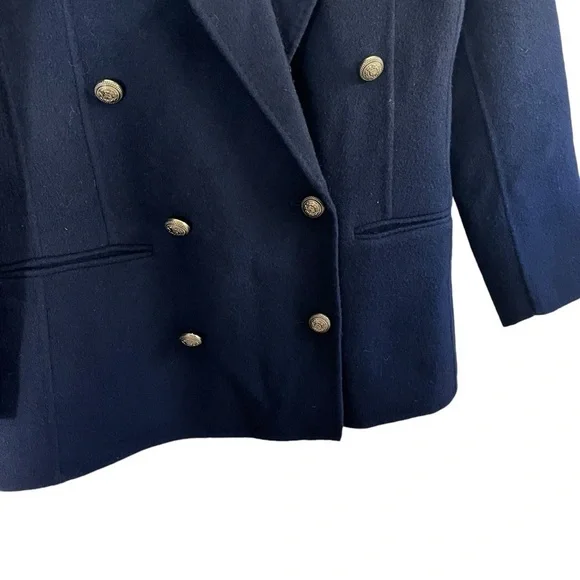 SANDRO PARIS Navie Double-Faced Chest Patch Wool Blazer - Picture 6 of 13